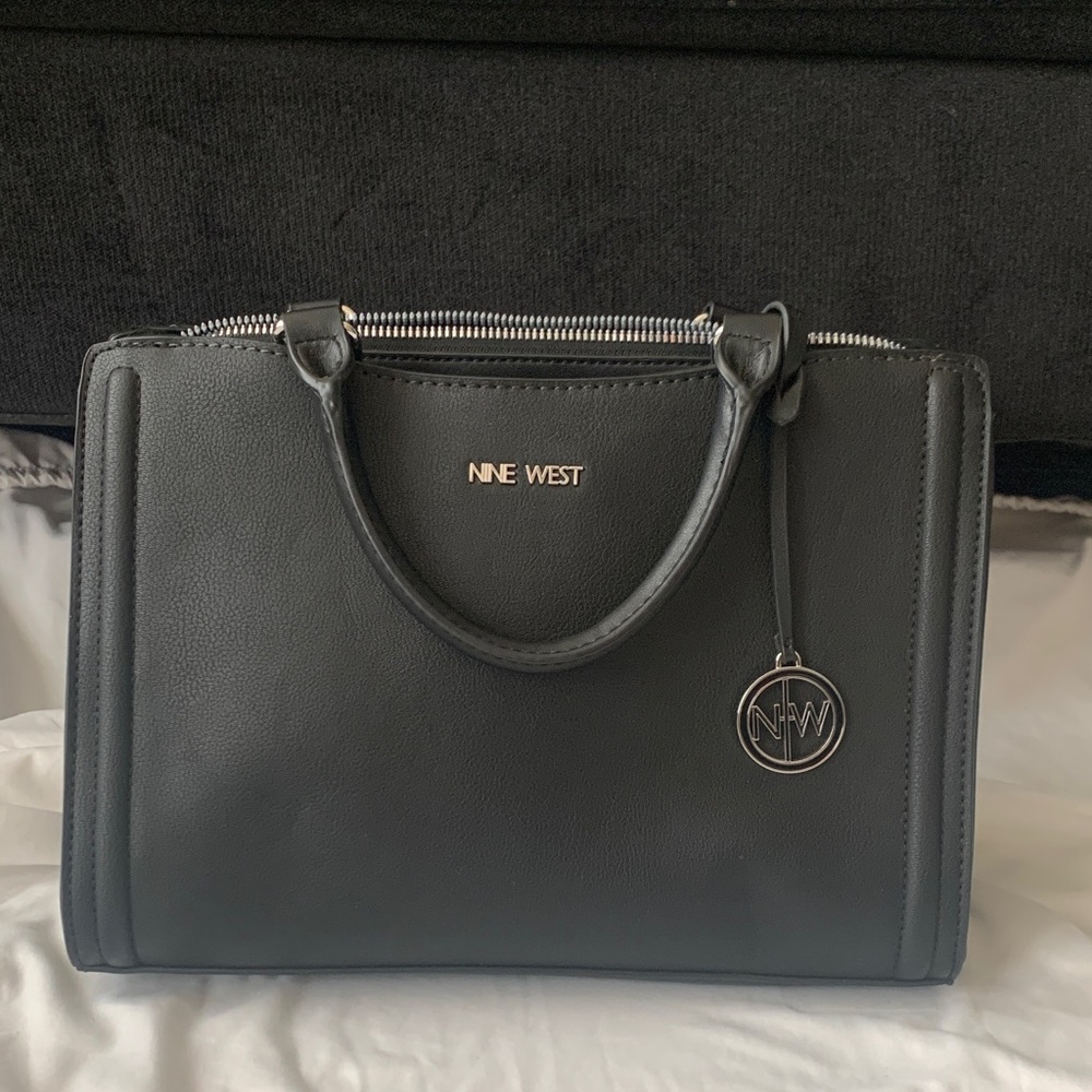 Nine West Charcoal Satchel